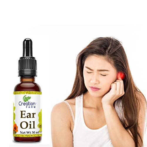 Creation Farm Ear Drops, Herbal Oil Relief for Earwax Removal, Earache Soothi...