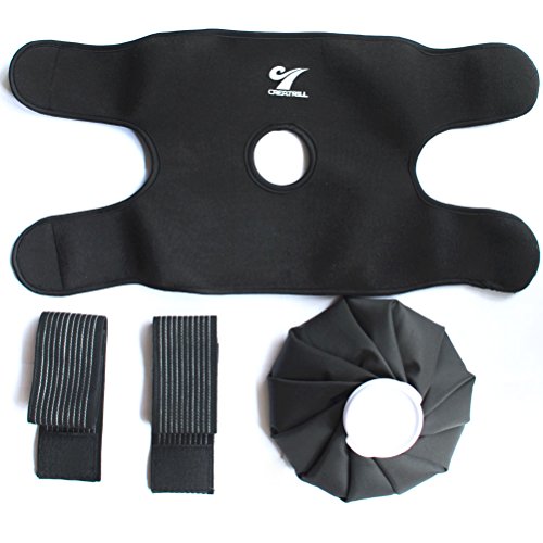 Creatrill Reusable Hot Cold Therapy Ice Bag Pack (9") Neoprene Core Wrap with...