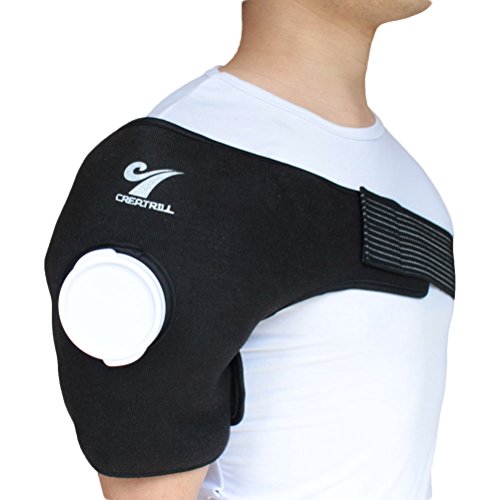 Creatrill Reusable Hot Cold Therapy Ice Bag Pack (9") Neoprene Core Wrap with...