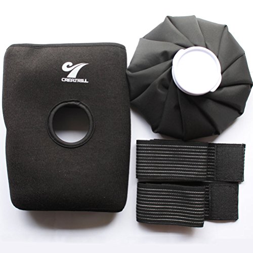 Creatrill Reusable Hot Cold Therapy Ice Bag Pack (9") Neoprene Core Wrap with...
