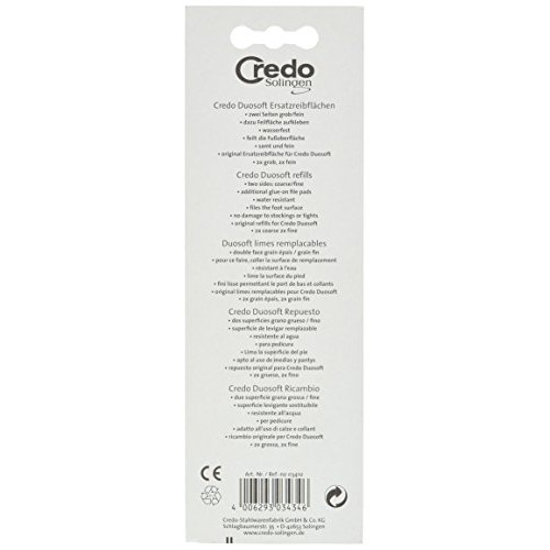 CREDO Solingen Duosoft Foot File Replacement Grating Surfaces