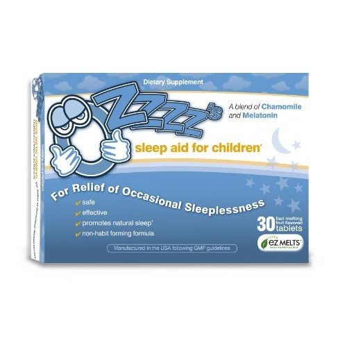 OZzzz’s Sleep Aid for Children, with Melatonin and Chamomile, Pediatrician Fo...