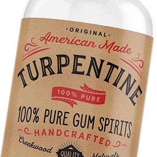 100% Natural Pure Gum Spirits of Turpentine 4 Ounce Bottle