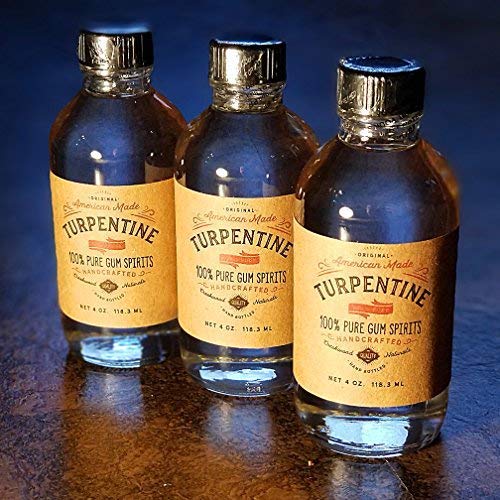 100% Natural Pure Gum Spirits of Turpentine 4 Ounce Bottle