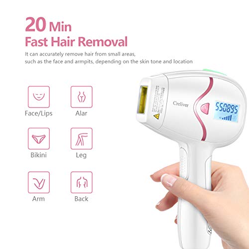 IPL Laser Hair Removal Device for Woman & Man -Permanent Safe Painless Hair R...