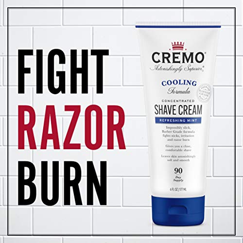 Cremo Barber Grade Cooling Shave Cream, Astonishingly Superior Ultra-Slick Sh...