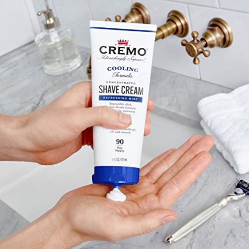 Cremo Barber Grade Cooling Shave Cream, Astonishingly Superior Ultra-Slick Sh...