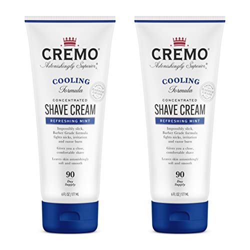 Cremo Barber Grade Cooling Shave Cream, Astonishingly Superior Ultra-Slick Sh...