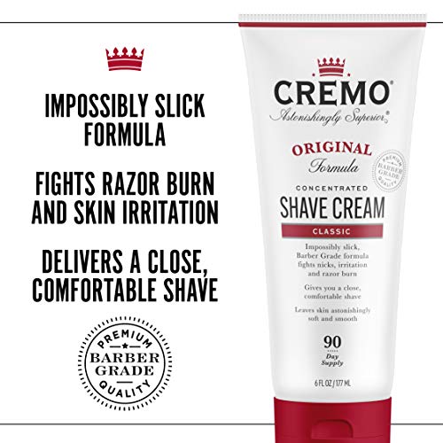 Cremo Barber Grade Original Shave Cream, Astonishingly Superior Ultra-Slick S...