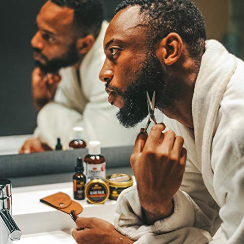 Cremo Beard and Mustache Stainless Steel Shears With Synthetic Leather Carryi...