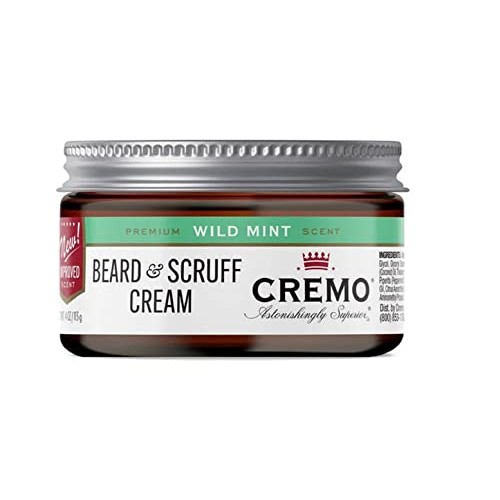 Cremo Beard & Scruff Cream, Wild Mint, 4 oz - Soothe Beard Itch, Condition an...
