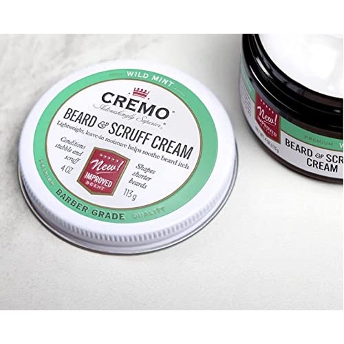 Cremo Beard & Scruff Cream, Wild Mint, 4 oz - Soothe Beard Itch, Condition an...
