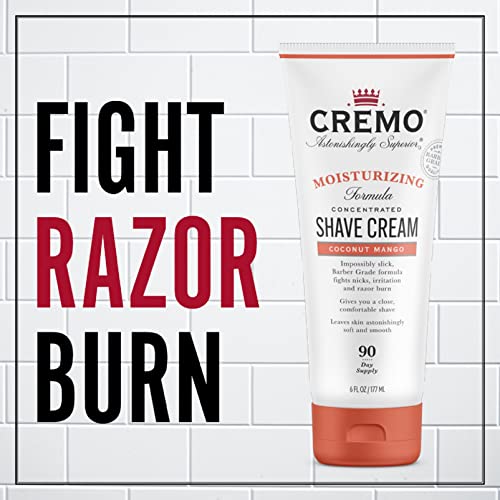 Cremo Coconut Mango Moisturizing Shave Cream, Astonishingly Superior Ultra-Sl...