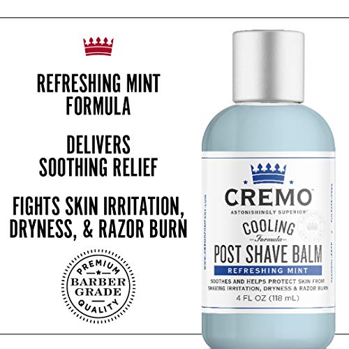 Cremo Cooling Formula Post Shave Balm, Soothes, Cools And Protects Skin From ...