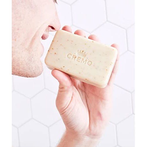 Cremo Exfoliating Body Bar, Bourbon & Oak, 6 Ounce (Pack of 3)
