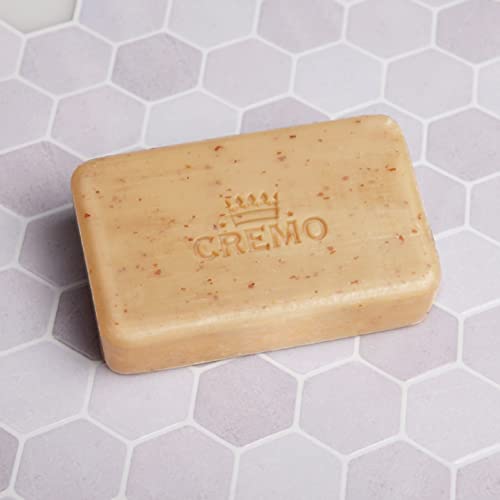 Cremo Exfoliating Body Bar, Bourbon & Oak, 6 Ounce (Pack of 3)