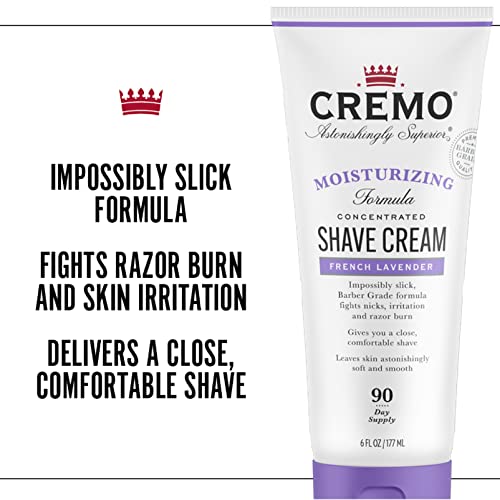 Cremo French Lavender Moisturizing Shave Cream, Astonishingly Superior Shavin...