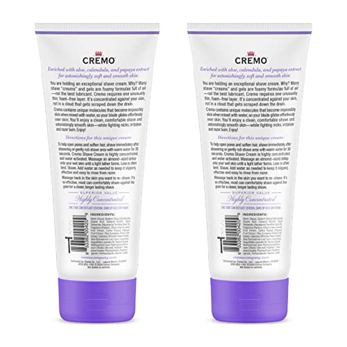 Cremo French Lavender Moisturizing Shave Cream, Astonishingly Superior Shavin...