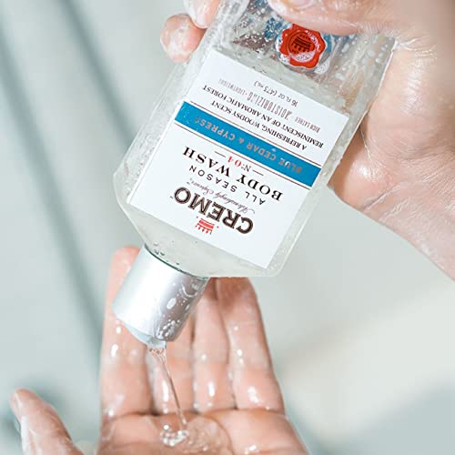 Cremo Rich-Lathering Blue Cedar & Cypress Body Wash, A Woodsy Scent with Note...