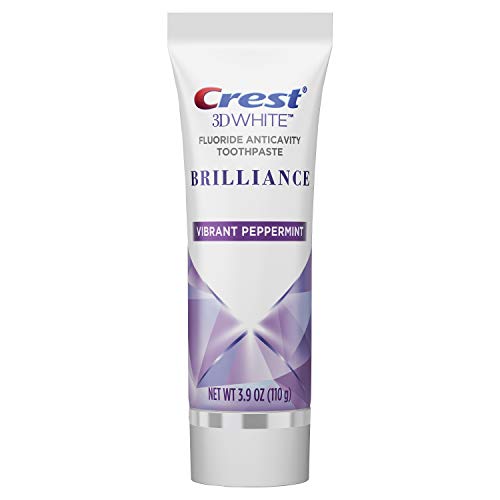 Crest 3D White Brilliance Toothpaste, Vibrant Peppermint, 3.9 Oz (Pack of 3)
