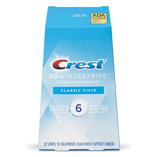 Crest 3D Whitestrips Classic Vivid Teeth Whitening Kit (Packaging May Vary), ...