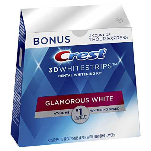 Crest 3D Whitestrips, Glamorous White, Teeth Whitening Strip Kit, 32 Strips (...