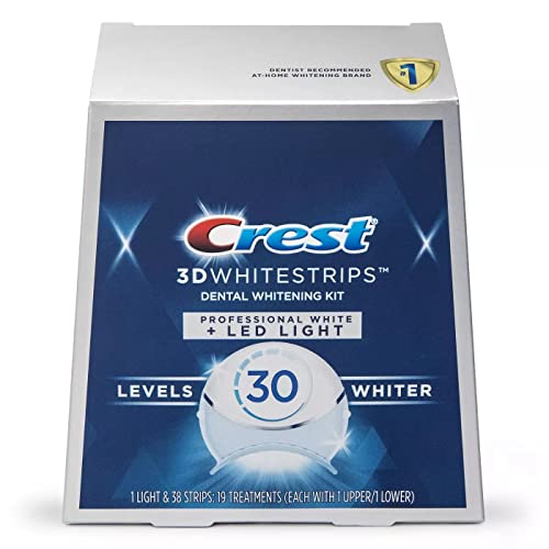 Crest 3D Whitestrips Professional White with Hydrogen Peroxide + LED Light Te...