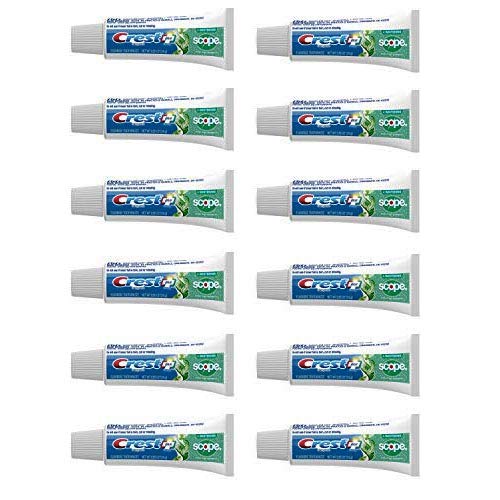 Crest Complete Whitening Plus Scope Minty Fresh Toothpaste, Travel Size, TSA ...