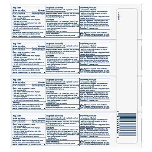 Crest Pro-Health Advanced Antibacterial Protection Toothpaste, Mint Burst, 5o...