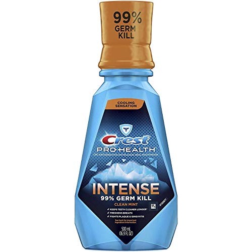 Crest Pro Health Intense Mouthwash with CPC (Cetylpyridinium Chloride), Clean...