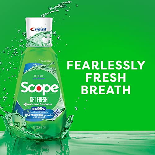 Crest Scope Get Fresh Mouthwash with Alcohol, Fights Plaque and Gingivitis, S...