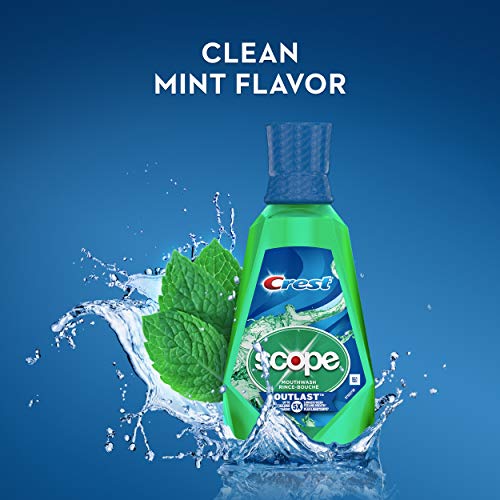 Crest Scope Outlast Mouthwash, Long Lasting Mint, 1 L