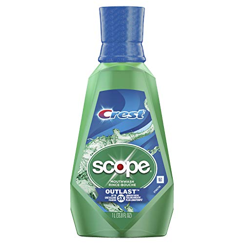 Crest Scope Outlast Mouthwash, Long Lasting Mint, 1 L