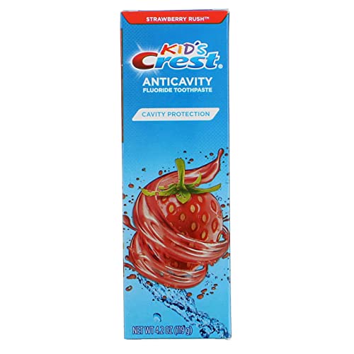 Crest Toothpaste Kids Strawberry Rush, 4.2 Oz, Pack of 3
