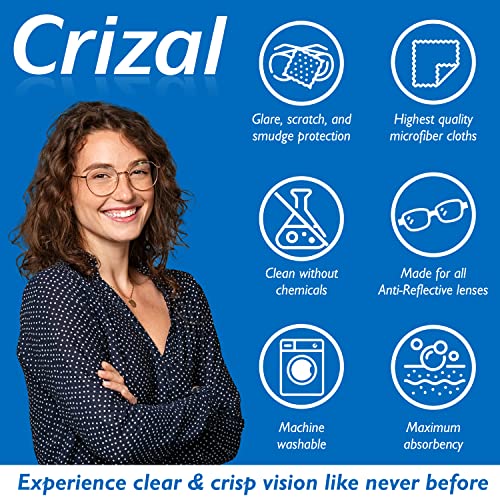 Crizal Eye Glasses Cleaning Cloth and Spray | Crizal Lens Cleaner (2 oz) with...