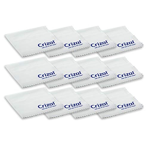 Crizal Lens Cleaning Cloth 12 Pack Wipes Micro Fiber Cleaning Cloth in Own Ca...