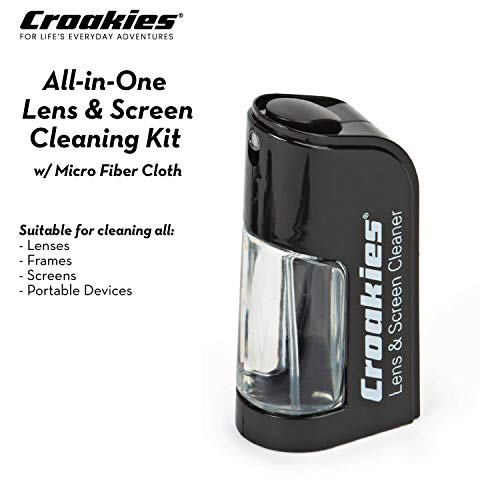 Croakies All-in-one Cleaning Kit | Lens Care Travel Kit with Pump and Microfi...