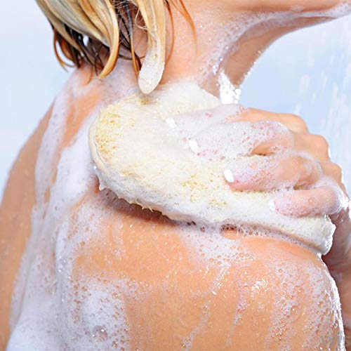 Crovin Loofah Pads - Exfoliating Loofah Body Scrubber 100% Natural Bath Spong...