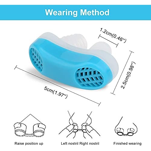 Anti Snoring Devices[Upgrade 2-in-1] Snore Stopper Snoring Solution Nose Vent...