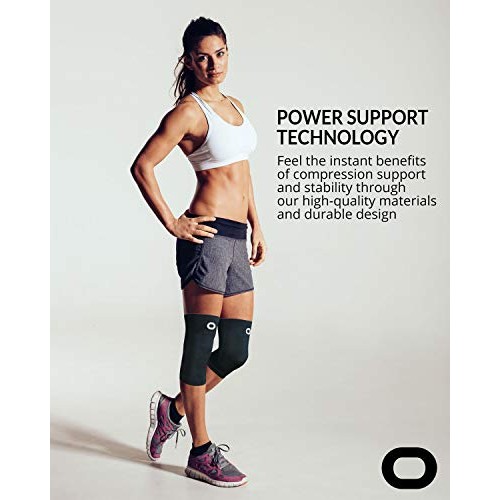 Crucial Compression Knee Sleeve (1 Pair) - Best Knee Braces for Knee Pain for...