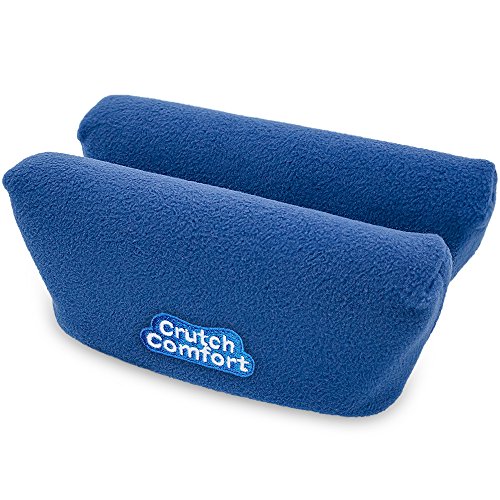 Crutch Comfort Deluxe Soft Fleece & Foam Crutch Accessory Set (Blue)