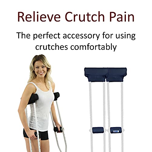 Crutch Pads and Hand Grip Covers Crutcheze USA Made with Soft Foam Padding - ...