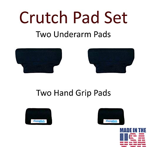 Crutch Pads and Hand Grip Covers Crutcheze USA Made with Soft Foam Padding - ...