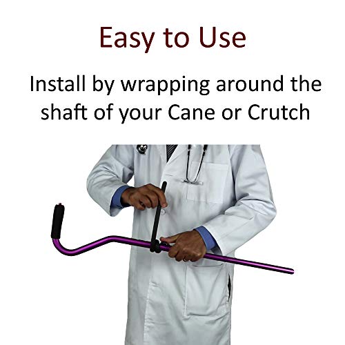 Crutcheze Cane Holder 3 Pack - Holds Canes Within Reach - Walking Stick Holde...