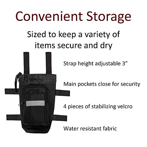 Crutcheze Crutch Bag (Updated Design) Pouch, Pocket, Tote Crutch Accessories Bag