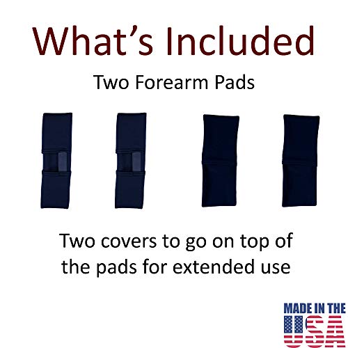 Crutcheze Forearm Crutch Pads - Covers for Arm Cuffs USA Made - Breathable, U...