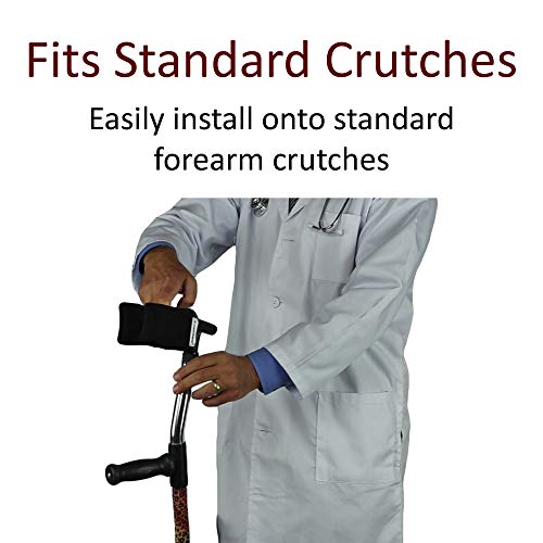 Crutcheze Forearm Crutch Pads - Covers for Arm Cuffs USA Made - Breathable, U...