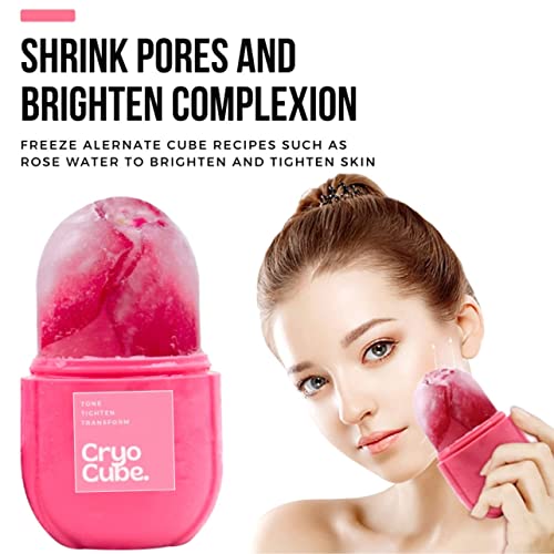 Cryo Cube Ice Roller for Face, Eyes and Neck Naturally tone and tighten skin,...