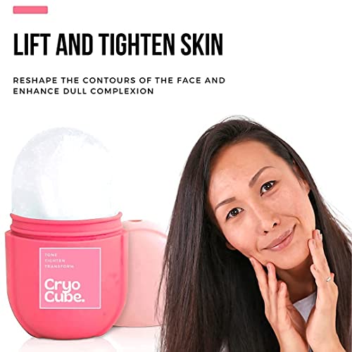 Cryo Cube Ice Roller for Face, Eyes and Neck Naturally tone and tighten skin,...
