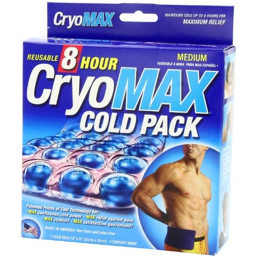 Cryo-Max Cold Pack, 8 Hour Reusable Cold Therapy Ice Pack for Elbows, Knees, ...